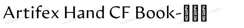 Artifex Hand CF Book字体转换